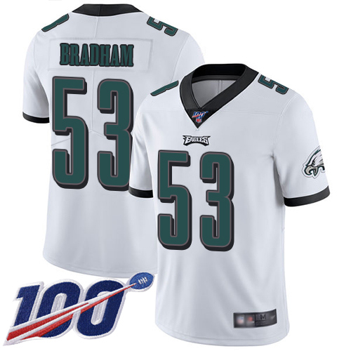 Men Philadelphia Eagles #53 Nigel Bradham White Vapor Untouchable NFL Jersey Limited Player Season->women nfl jersey->Women Jersey